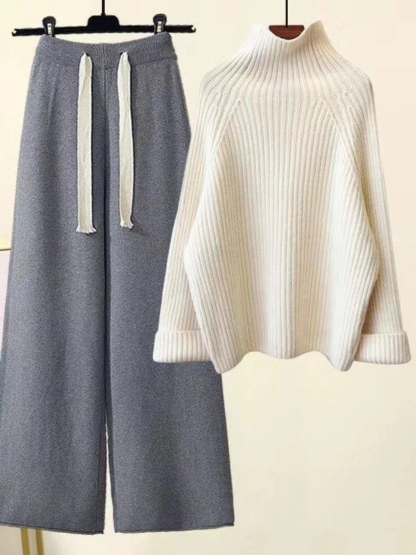 Cheryl | Women's Cozy Autumn-Winter Knitwear Set with Drawstring
