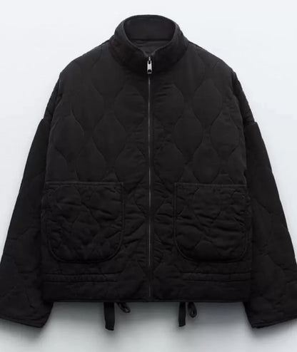 Zara | Women's Vintage Quilted Jacket with Pockets
