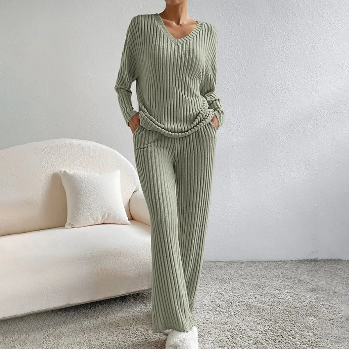 Sophie | Women's Relaxed Ribbed Two-Piece Set