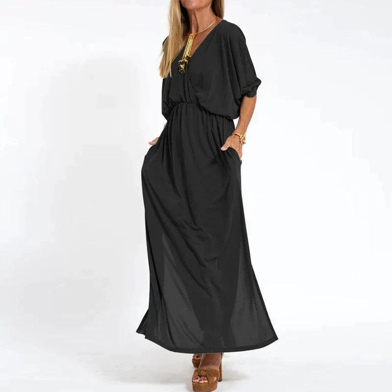 Mariah | Women's Classic Maxi Dress with Pockets
