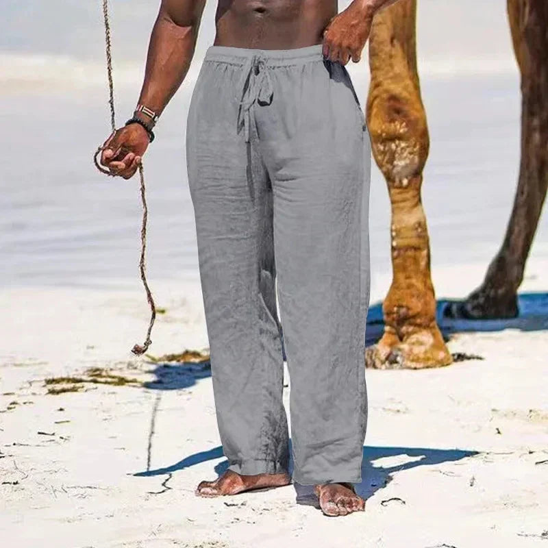 Jamal | Men's Coastal Trousers with Drawstring