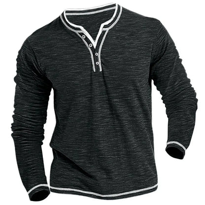 Denis | Men's Comfortable V-Neck Long Sleeve