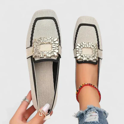 Cora | Women's Cushioned Square-Toe Elegant Orthopedic Loafers