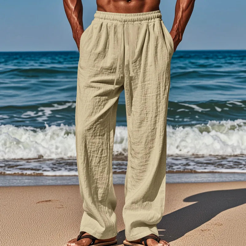 Zane | Women's Relaxed Beach Trousers with Drawstring