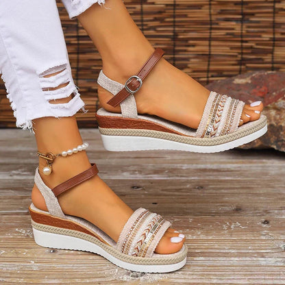 Women's Cushioned Open-Toe Dacie Relaxed Summer Sandals