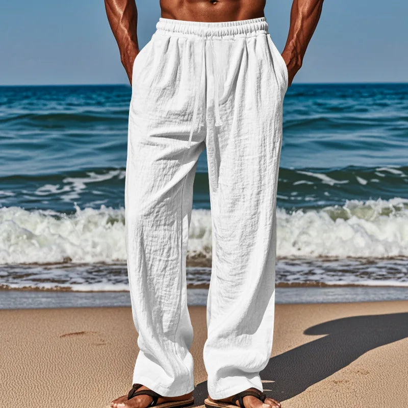 Zane | Women's Relaxed Beach Trousers with Drawstring