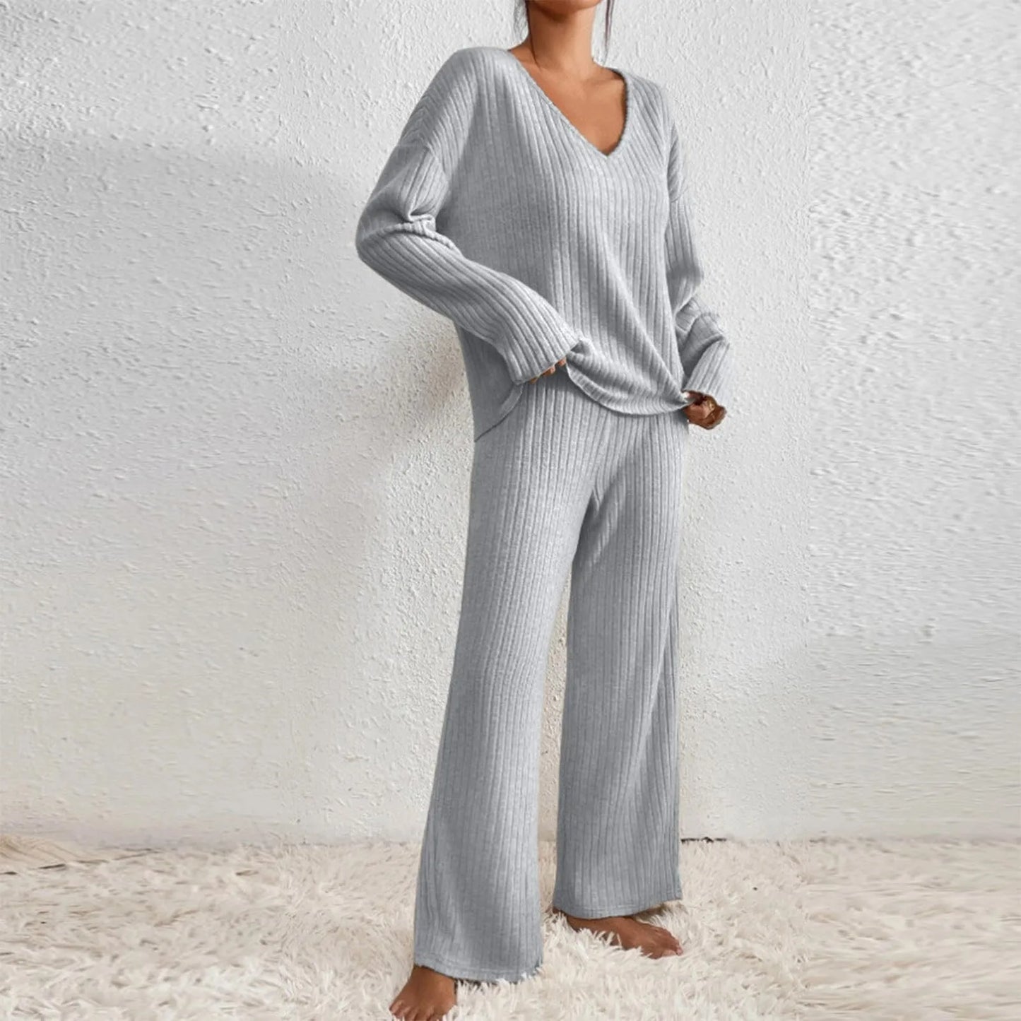 Sophie | Women's Relaxed Ribbed Two-Piece Set