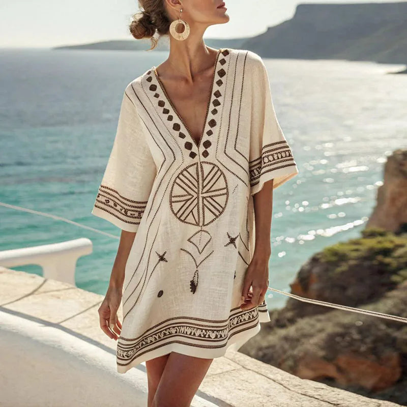 Danique | Women's Elegant Beach Mini Dress for a Stylish Summer Look