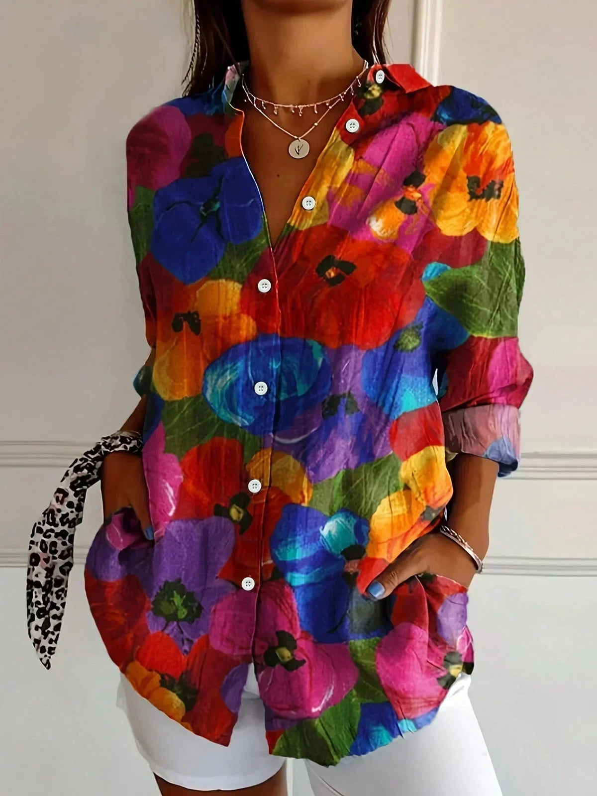 Josie | Women's Colourful Artistic Printed Blouse