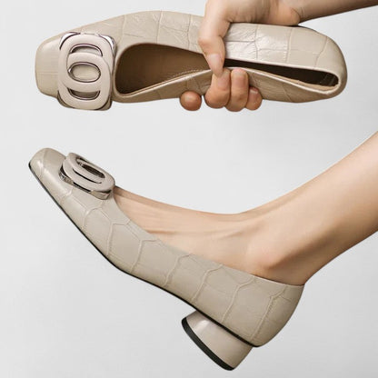 Jozie | Women's Cushioned Square-Toe Elegant Shoes
