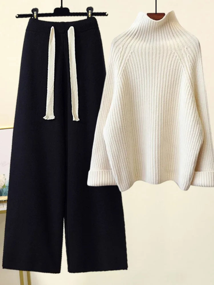 Cheryl | Women's Cozy Autumn-Winter Knitwear Set with Drawstring