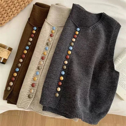 Women's The Maribel | Colour-button Vest