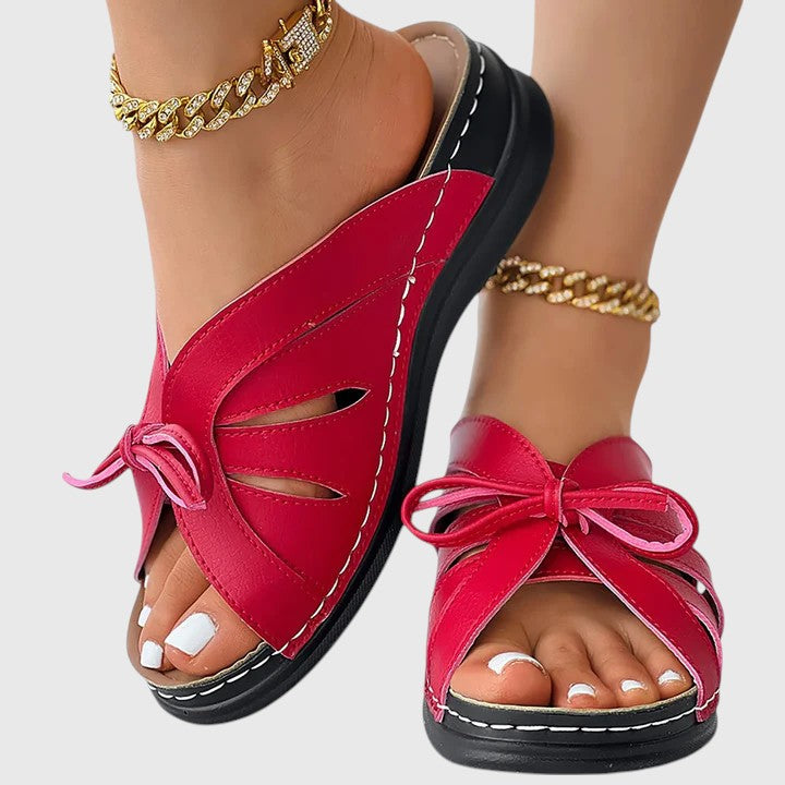 Selene | Women's Cushioned Open-Toe Comfortable Sandals with Arch Support and Cut-Out