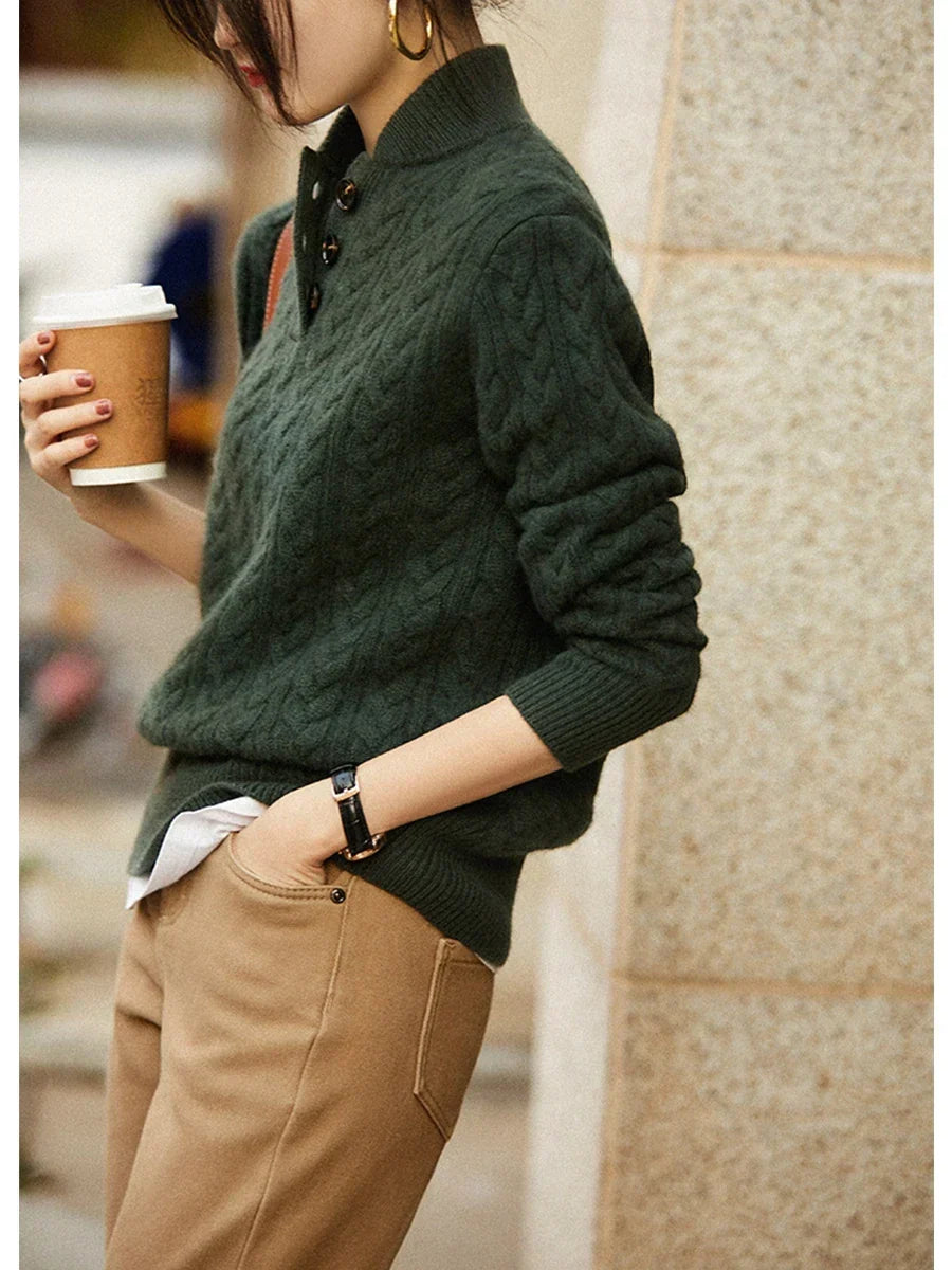 Women's Arden Jumper with Button Front