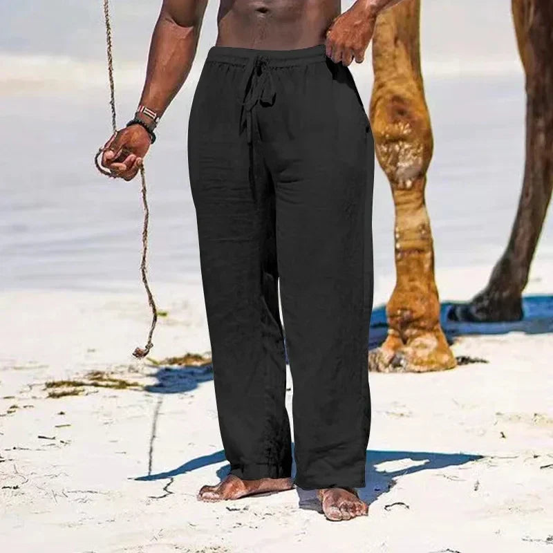 Jamal | Men's Coastal Trousers with Drawstring