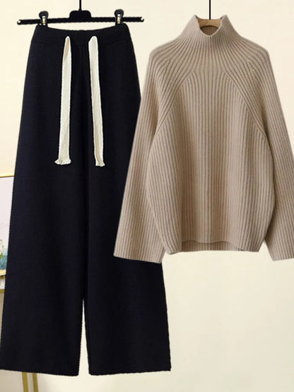 Cheryl | Women's Cozy Autumn-Winter Knitwear Set with Drawstring