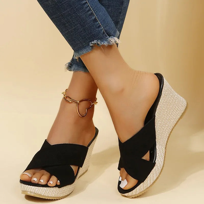 Jewel | Women's Lightweight Open-Toe Chic Wedge Sandals