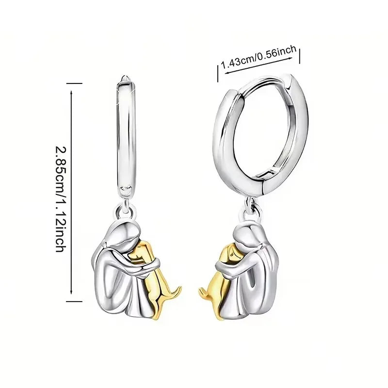 Cuddle Dog Earrings by Aura
