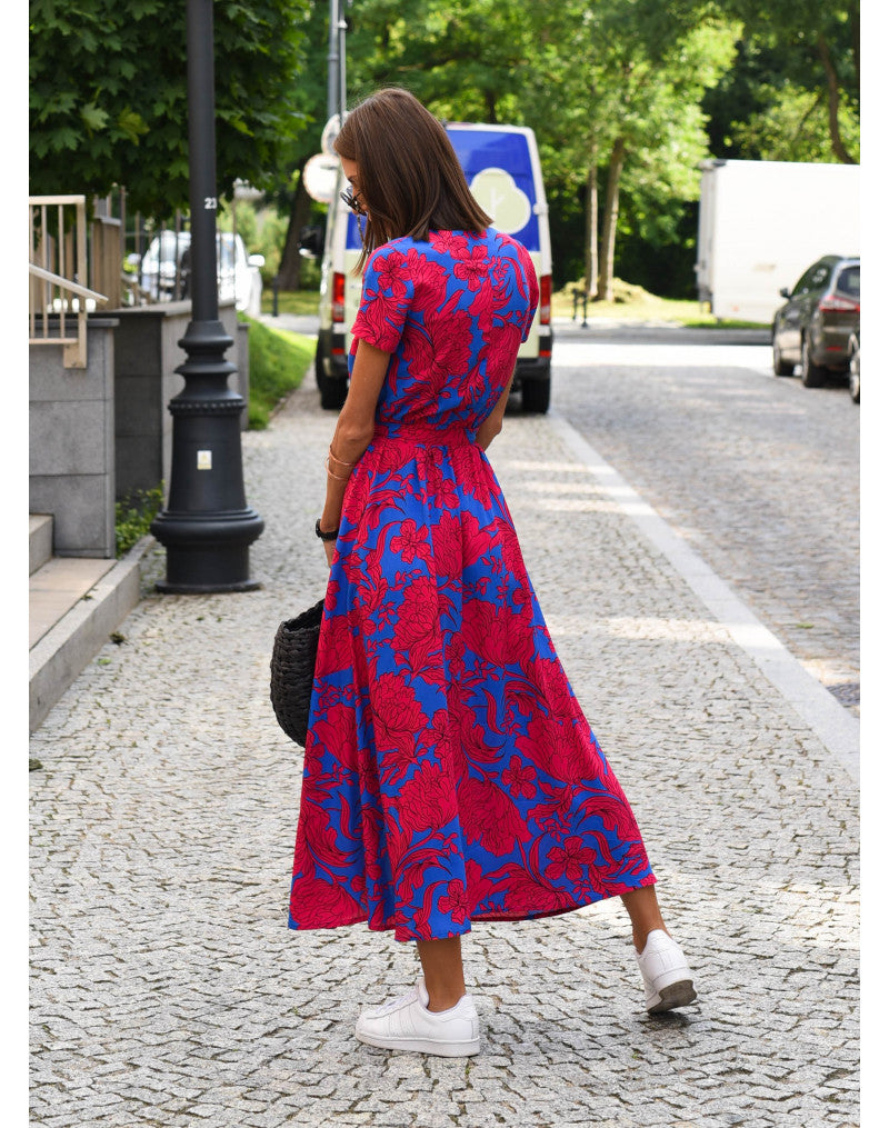 Leanne | Women's Elegant Tummy Covering Midi Dress