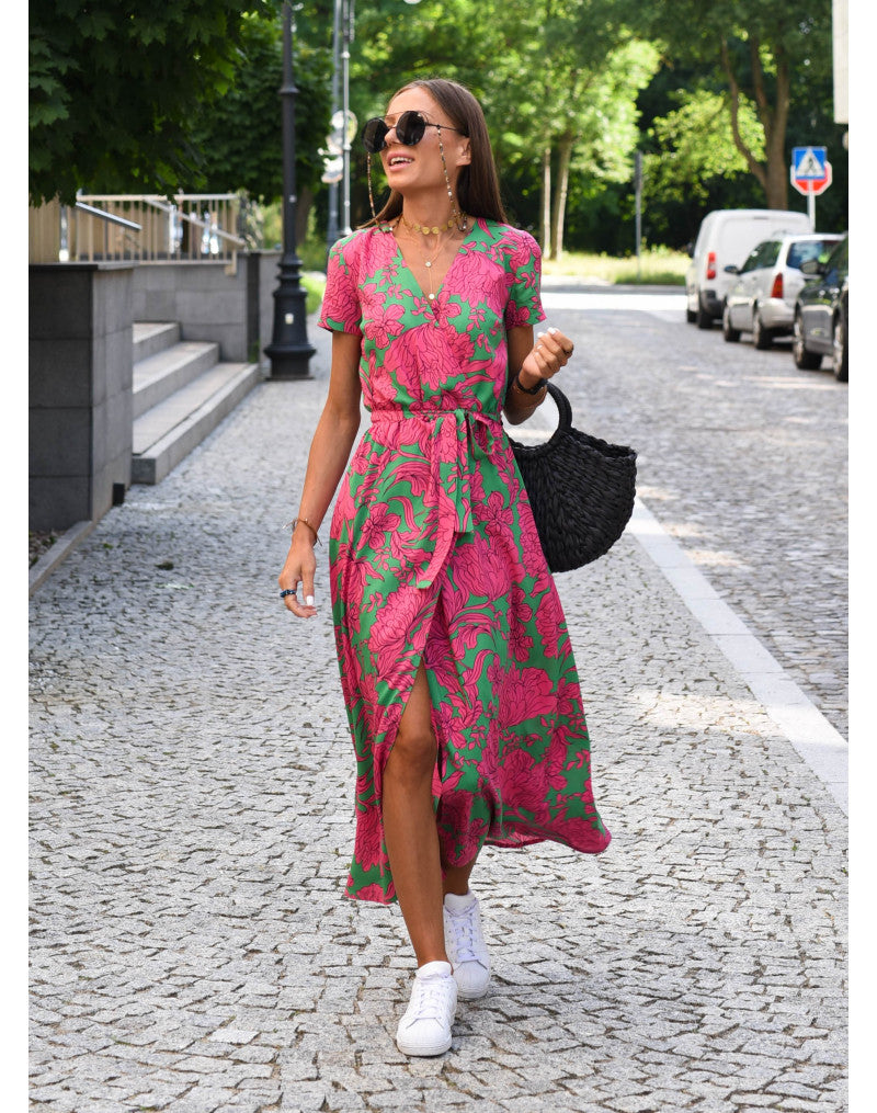 Leanne | Women's Elegant Tummy Covering Midi Dress