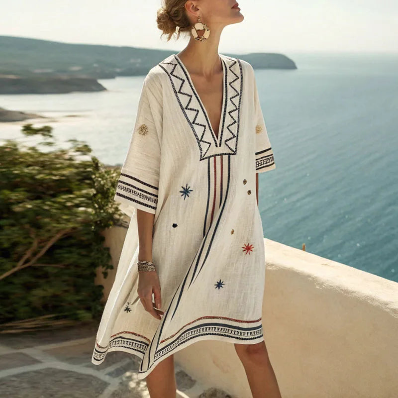 Naomi | Women's Elegant and Versatile Beach Mini Dress for Summery Days