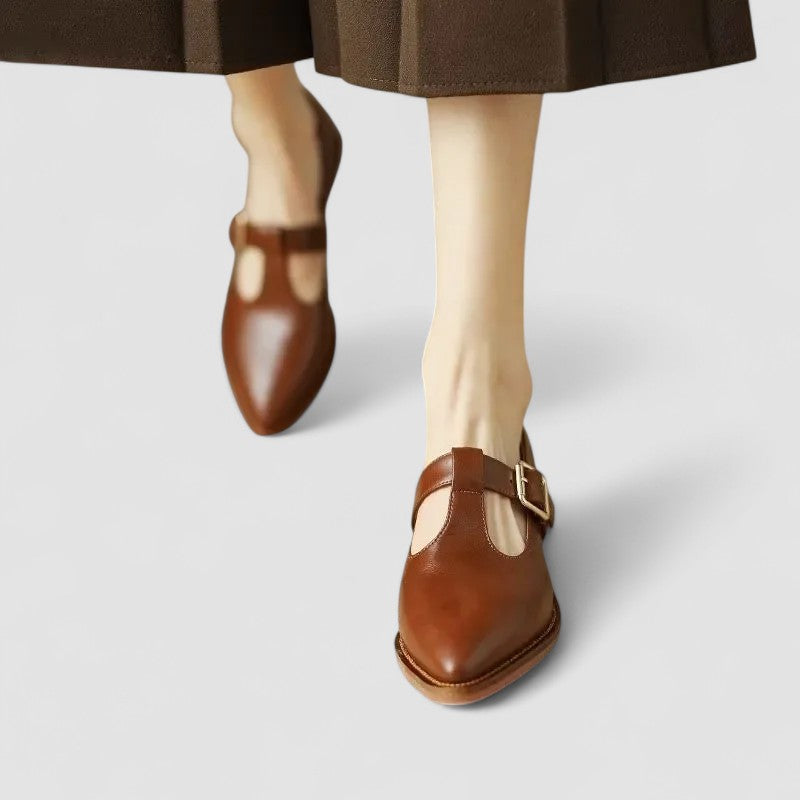 Thalynah | Women's Cushioned Pointed-Toe Orthopedic Mary Jane Shoes