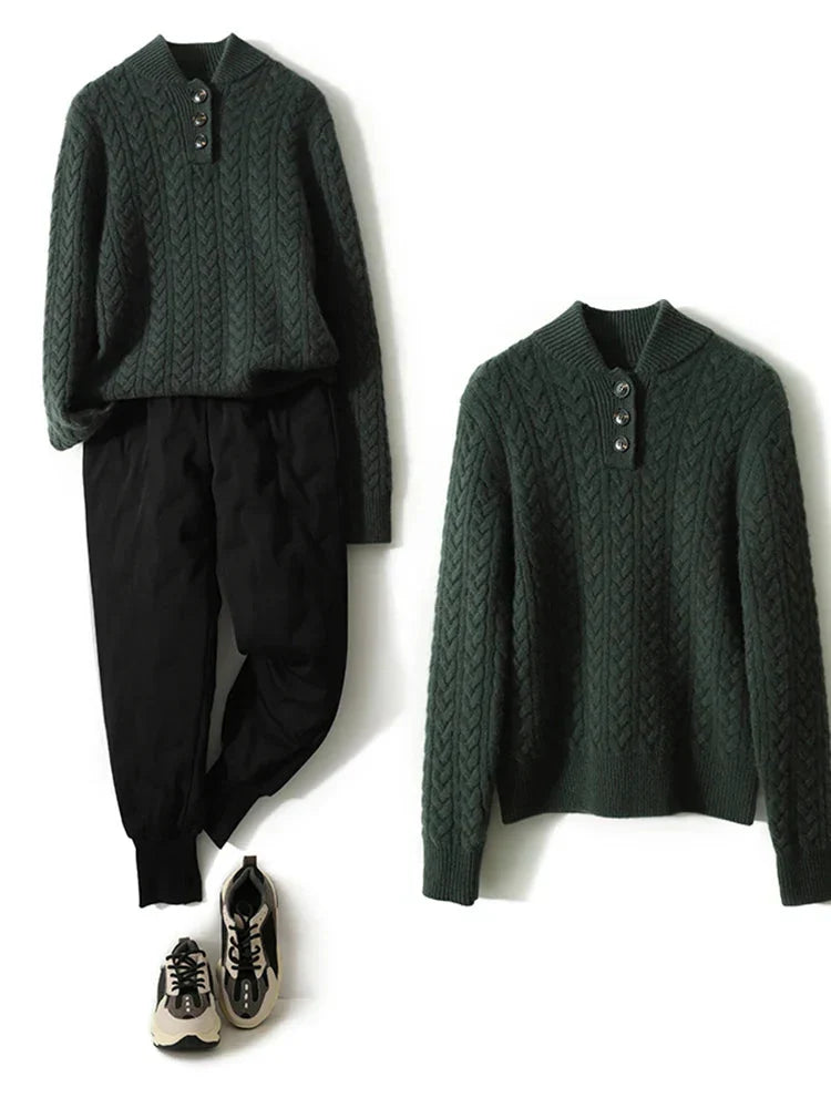 Women's Arden Jumper with Button Front