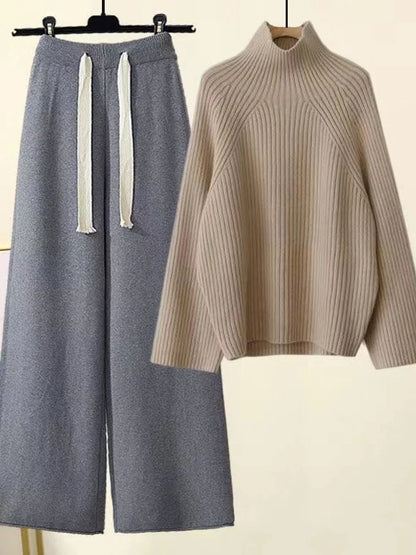 Cheryl | Women's Cozy Autumn-Winter Knitwear Set with Drawstring