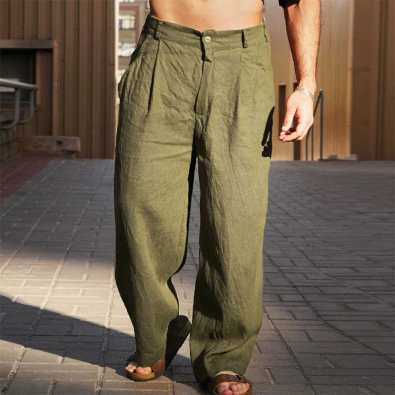Malik | Men's Relaxed Wide-Leg Trousers