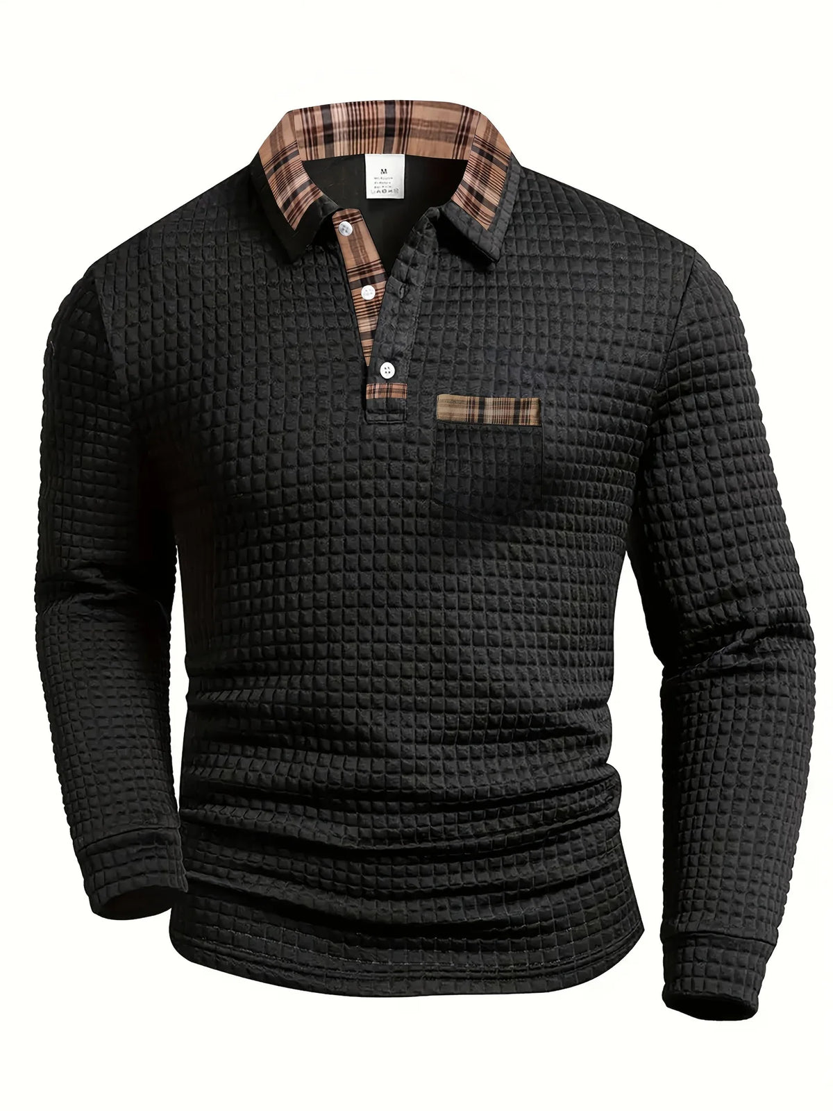 Blake | Men's Striped Polo Shirt with Long Sleeve