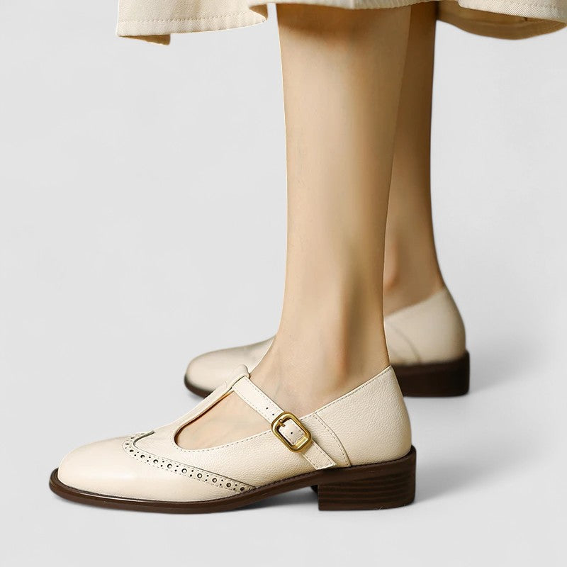 Olyssiah | Women's Cushioned Buckle Orthopedic Mary Jane Shoes