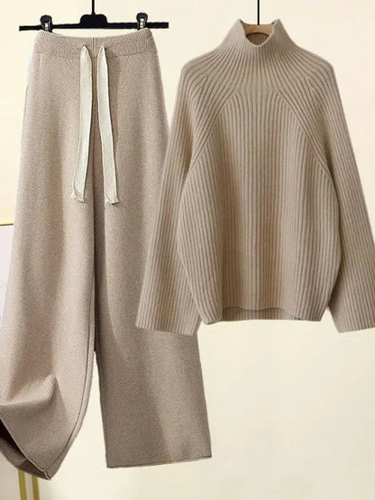 Cheryl | Women's Cozy Autumn-Winter Knitwear Set with Drawstring