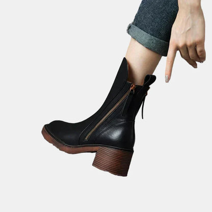 Taylor | Women's Cushioned Zip Chic Platform Boots