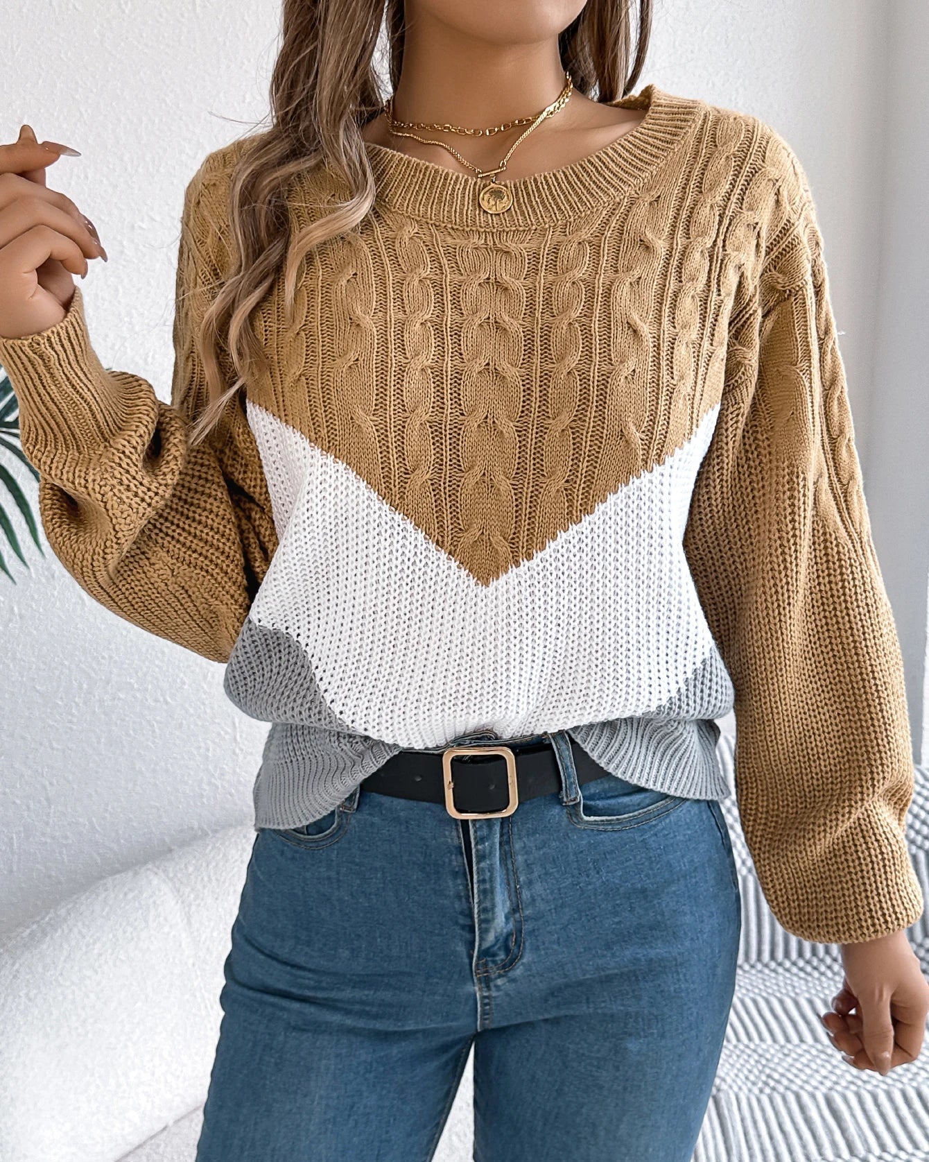 Chloe | Women's The Chevron Jumper with Long Sleeve