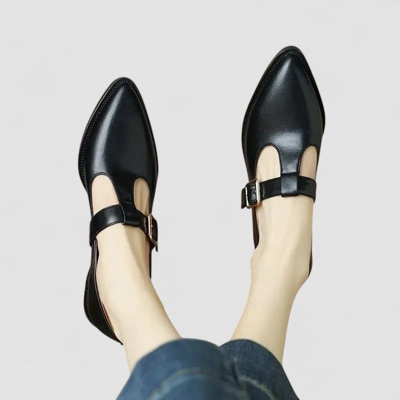 Thalynah | Women's Cushioned Pointed-Toe Orthopedic Mary Jane Shoes