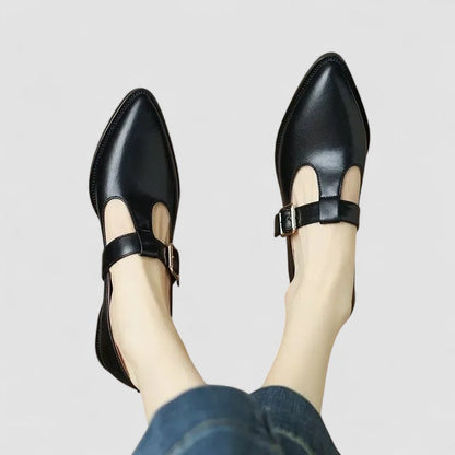 Thalynah | Women's Cushioned Pointed-Toe Orthopedic Mary Jane Shoes