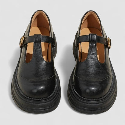 Lyxandra | Women's Cushioned Buckle Orthopedic Mary Jane Shoes with Arch Support