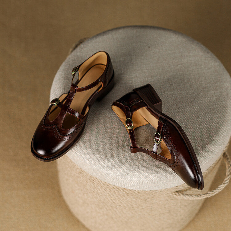 Lucienne | Leather Mary Janes
