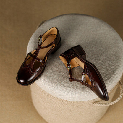 Lucienne | Leather Mary Janes