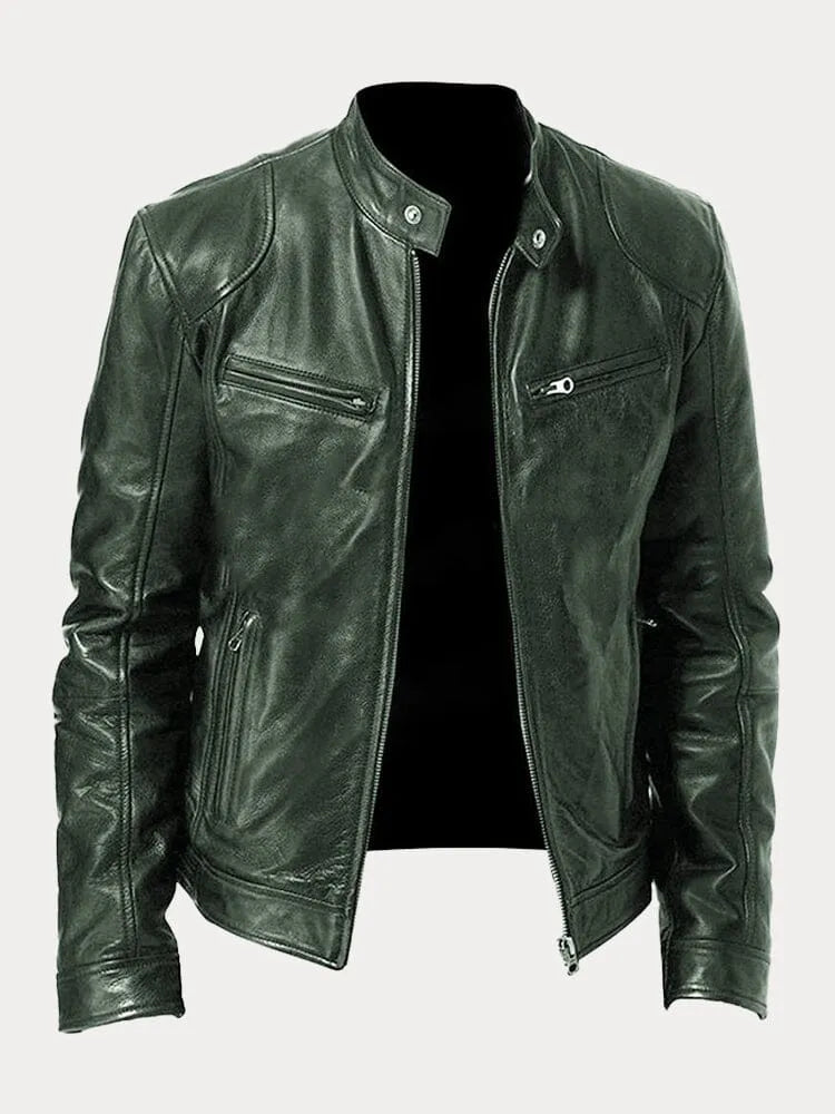 Men's Premium Matte Biker Jacket