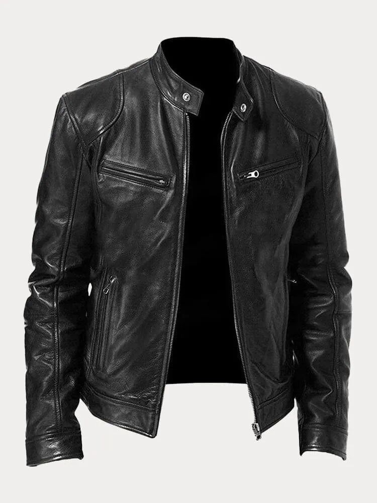 Men's Premium Matte Biker Jacket