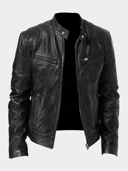 Men's Premium Matte Biker Jacket