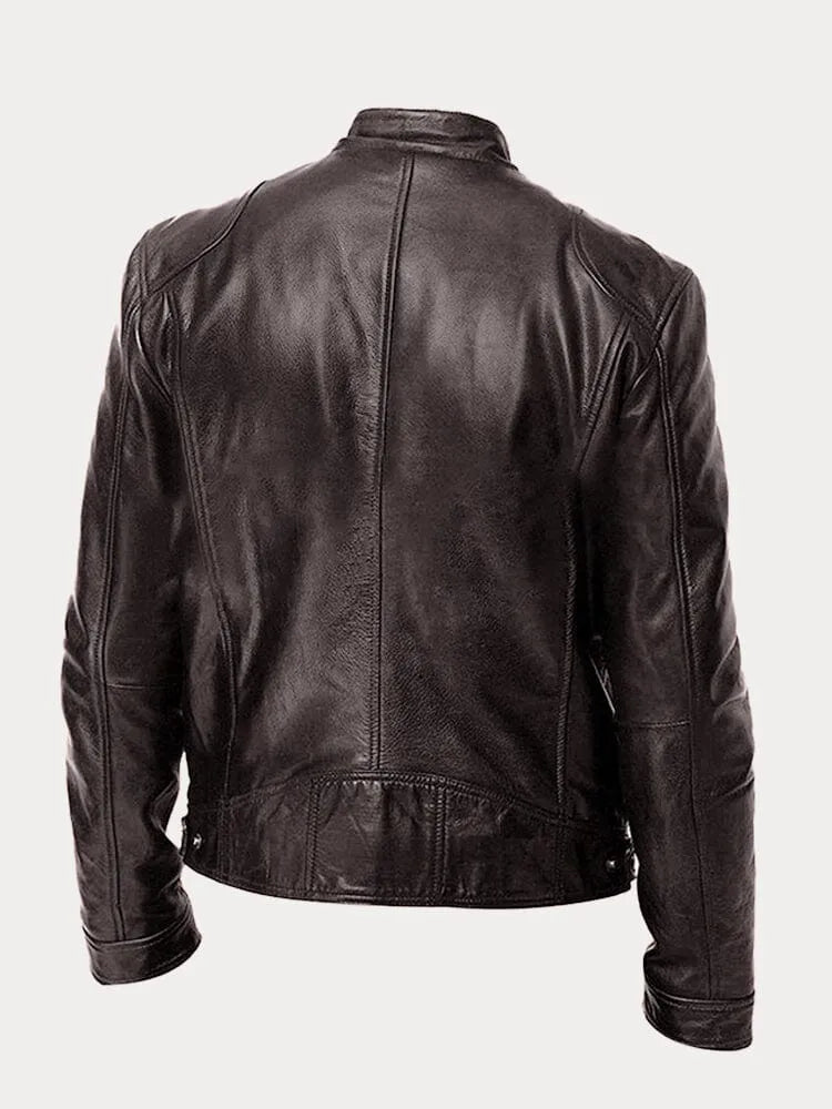 Men's Premium Matte Biker Jacket