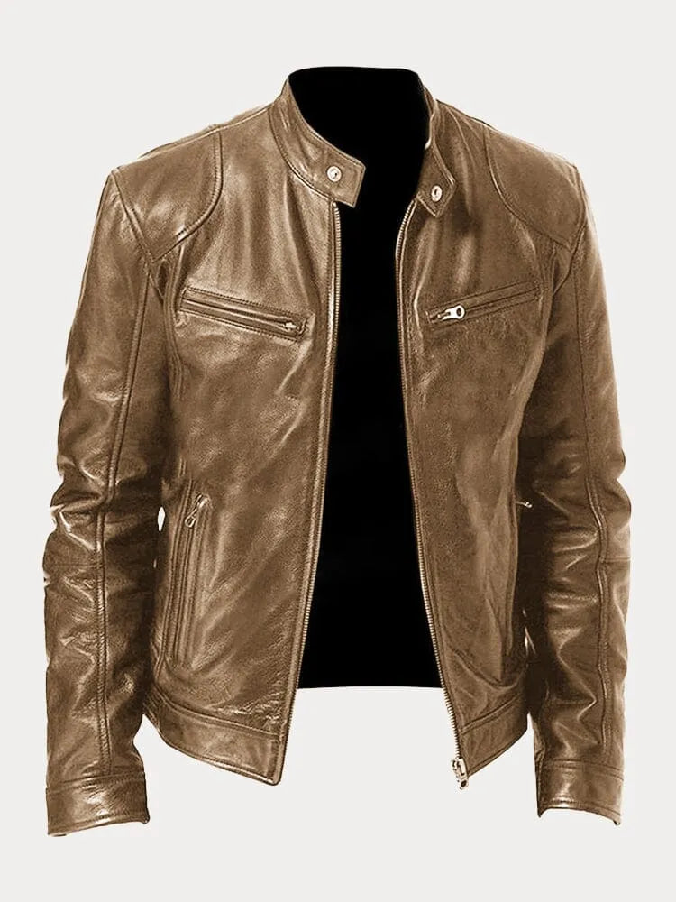 Men's Premium Matte Biker Jacket