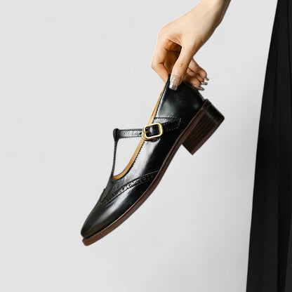 Olyssiah | Women's Cushioned Buckle Orthopedic Mary Jane Shoes