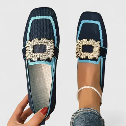 Cora | Women's Cushioned Square-Toe Elegant Orthopedic Loafers