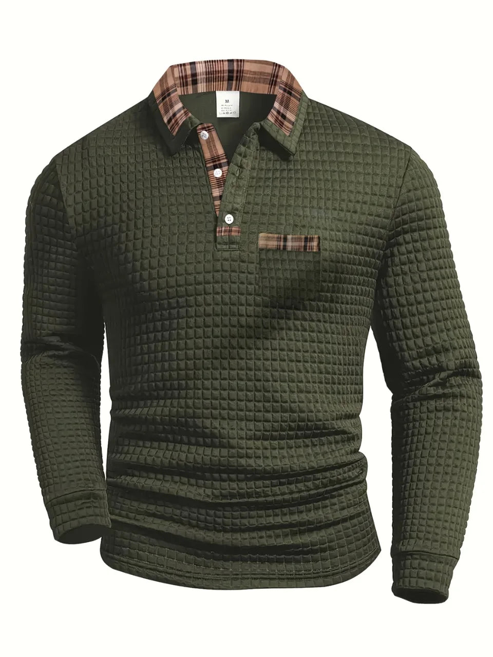Blake | Men's Striped Polo Shirt with Long Sleeve