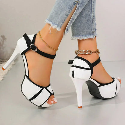 Val | Women's Cushioned Open-Toe Elegant Heels with Arch Support