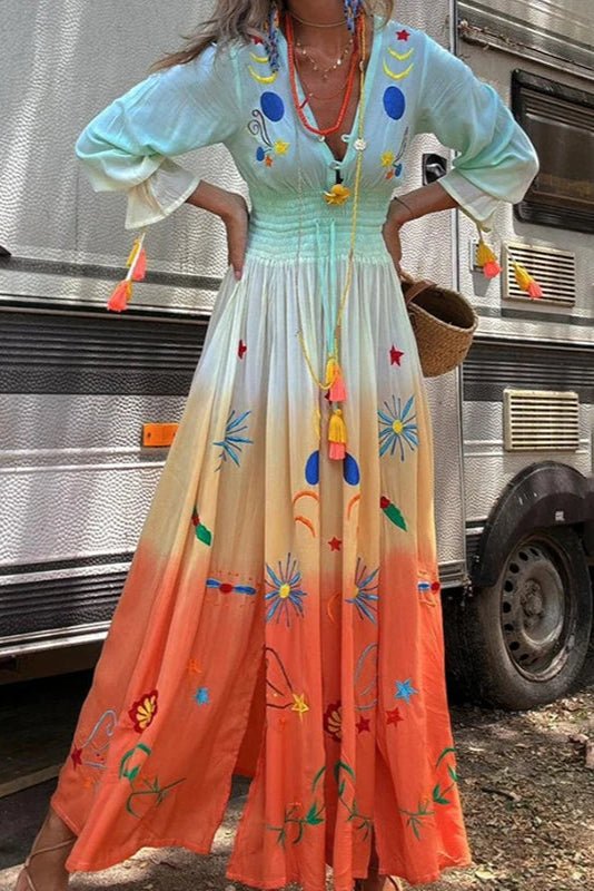Demeter | Women's Relaxed Maxi Dress in Dusk Bloom