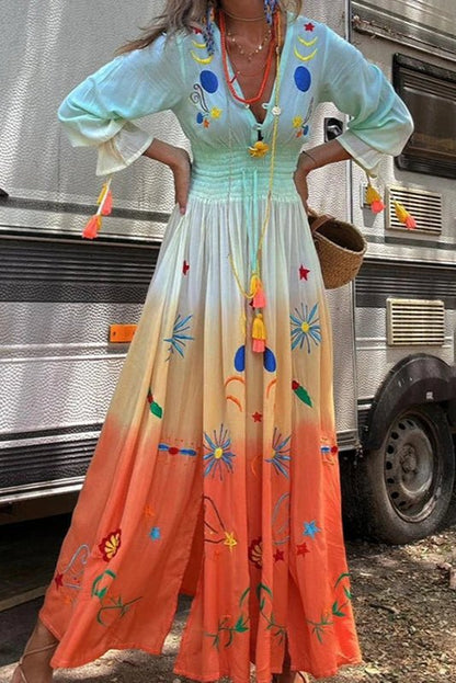 Demeter | Women's Relaxed Maxi Dress in Dusk Bloom